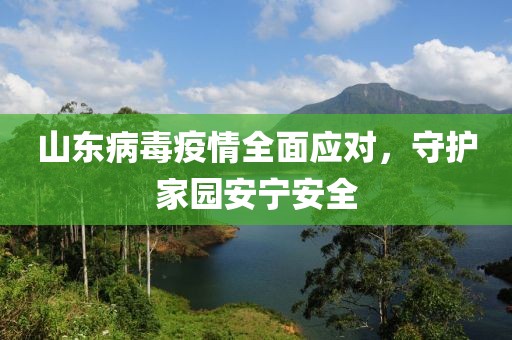 山東病毒疫情全面應(yīng)對(duì)，守護(hù)家園安寧安全