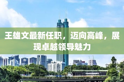 王雄文最新任職，邁向高峰，展現(xiàn)卓越領(lǐng)導(dǎo)魅力