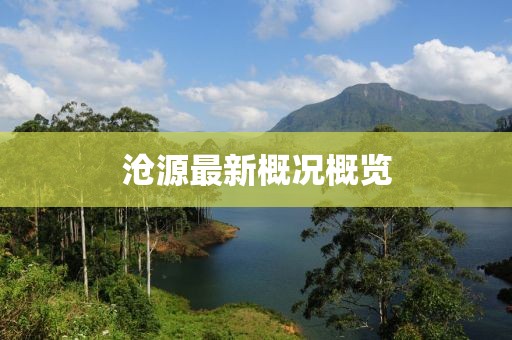 滄源最新概況概覽