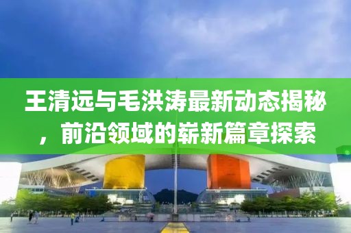 王清遠(yuǎn)與毛洪濤最新動(dòng)態(tài)揭秘，前沿領(lǐng)域的嶄新篇章探索