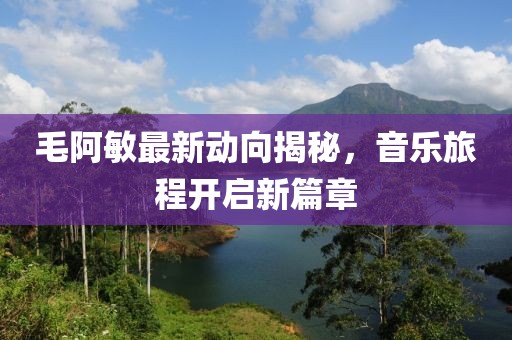 毛阿敏最新動(dòng)向揭秘，音樂(lè)旅程開(kāi)啟新篇章
