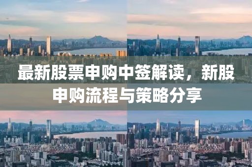 最新股票申購中簽解讀，新股申購流程與策略分享