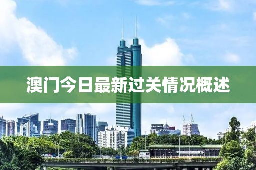 澳門今日最新過關(guān)情況概述