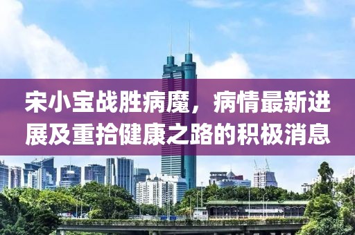 宋小寶戰(zhàn)勝病魔，病情最新進展及重拾健康之路的積極消息