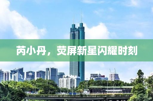 芮小丹，熒屏新星閃耀時刻