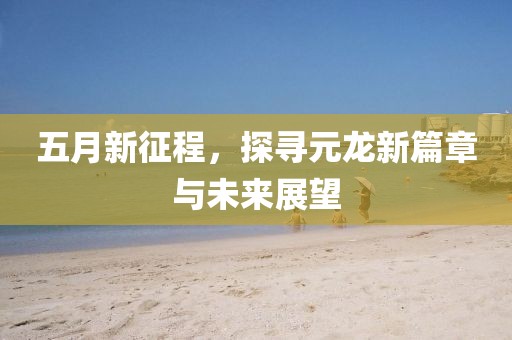 五月新征程，探尋元龍新篇章與未來展望