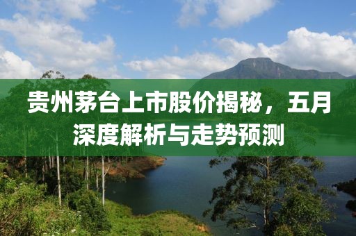 貴州茅臺上市股價揭秘，五月深度解析與走勢預(yù)測