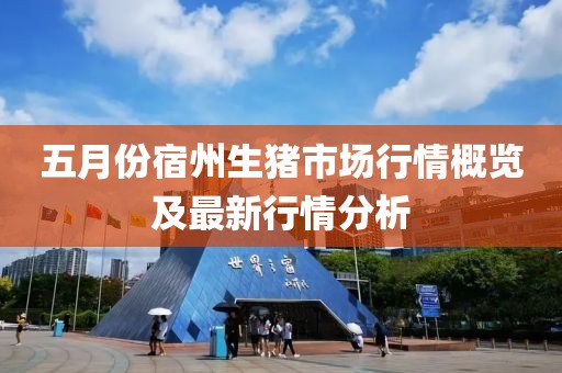 五月份宿州生豬市場(chǎng)行情概覽及最新行情分析
