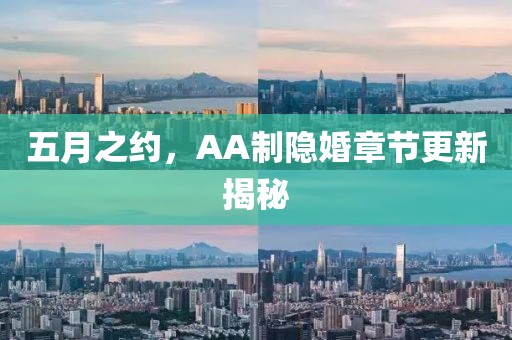 五月之約，AA制隱婚章節(jié)更新揭秘