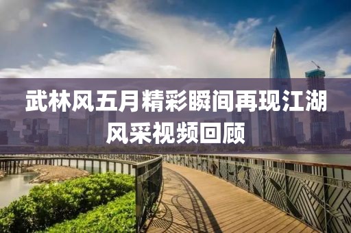 武林風(fēng)五月精彩瞬間再現(xiàn)江湖風(fēng)采視頻回顧