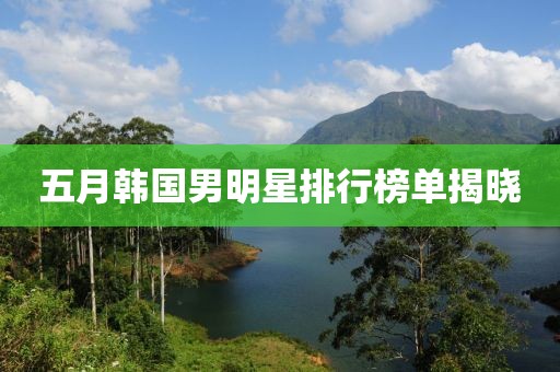 五月韓國男明星排行榜單揭曉