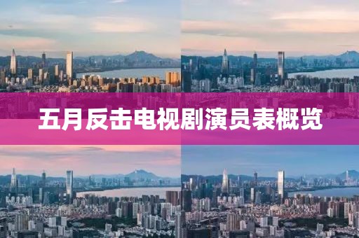 五月反擊電視劇演員表概覽