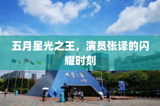 五月星光之王，演員張譯的閃耀時(shí)刻