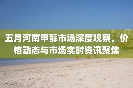 五月河南甲醇市場(chǎng)深度觀察，價(jià)格動(dòng)態(tài)與市場(chǎng)實(shí)時(shí)資訊聚焦