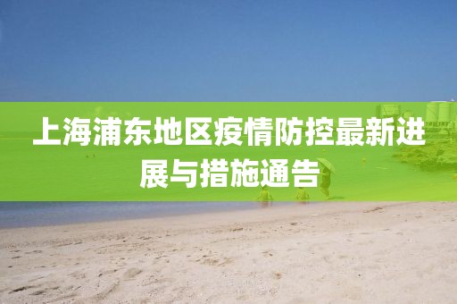 上海浦東地區(qū)疫情防控最新進展與措施通告